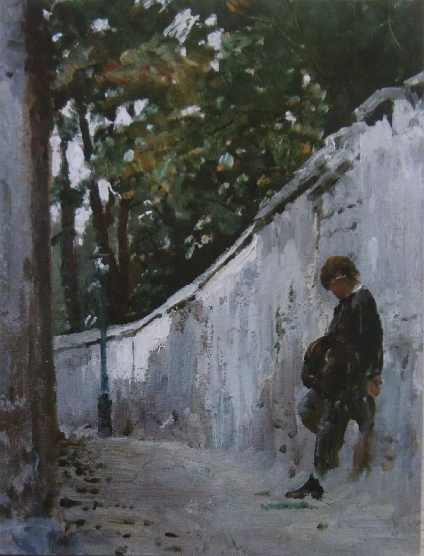 Boy on the Garden Wall. Montmartre