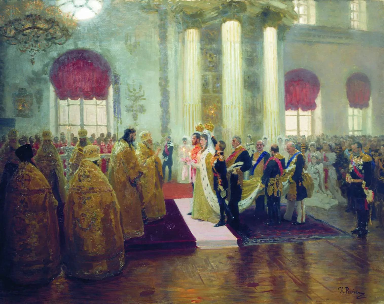 Marriage of Nicholas II and Grand Duchess Alexandra Feodorovna.