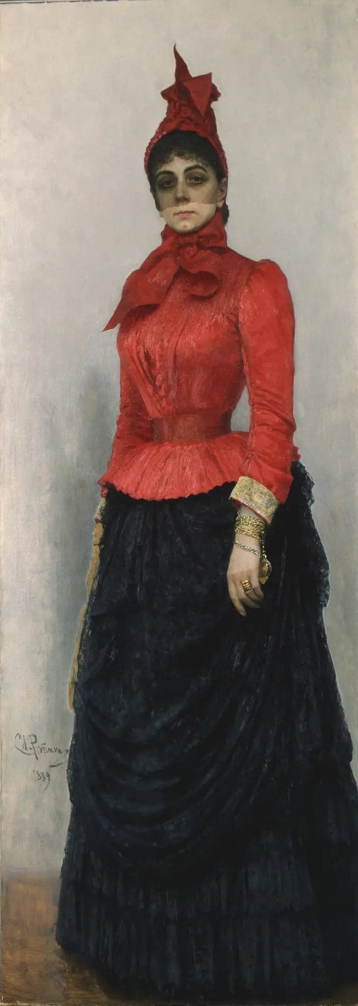 Portrait of Baroness V.I. Ikskul von Hildenbandt