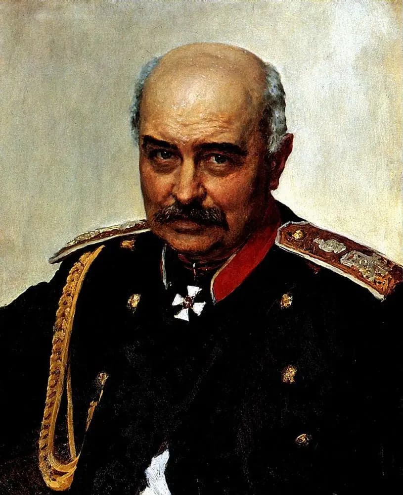 Portrait of General and Statesman Mikhail Ivanovich Dragomirov.