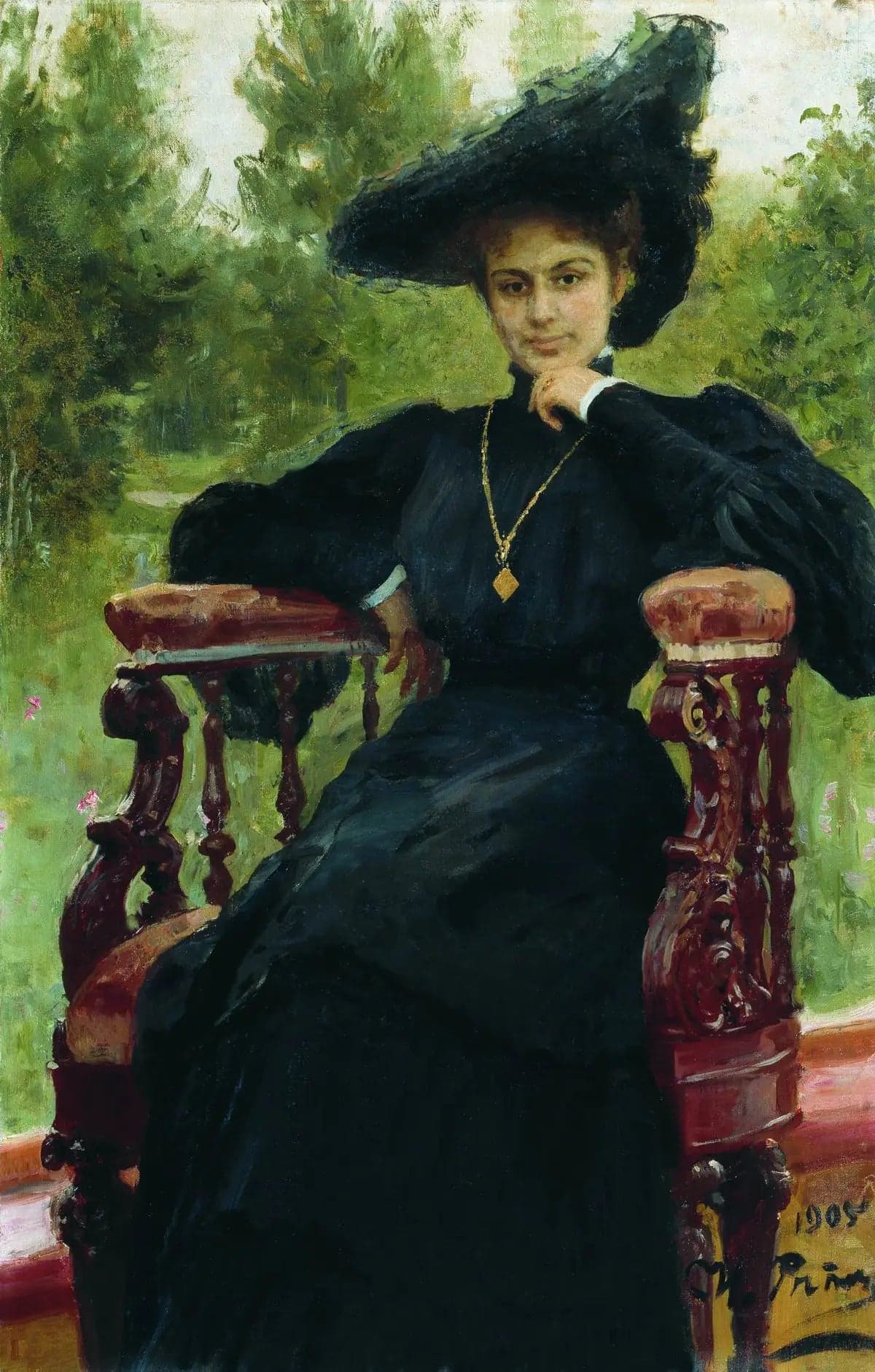 Portrait of actress Maria Fiodorovna Andreyeva