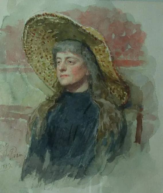 Portrait of the painter Elizabeta Nikolayevna Zvantseva