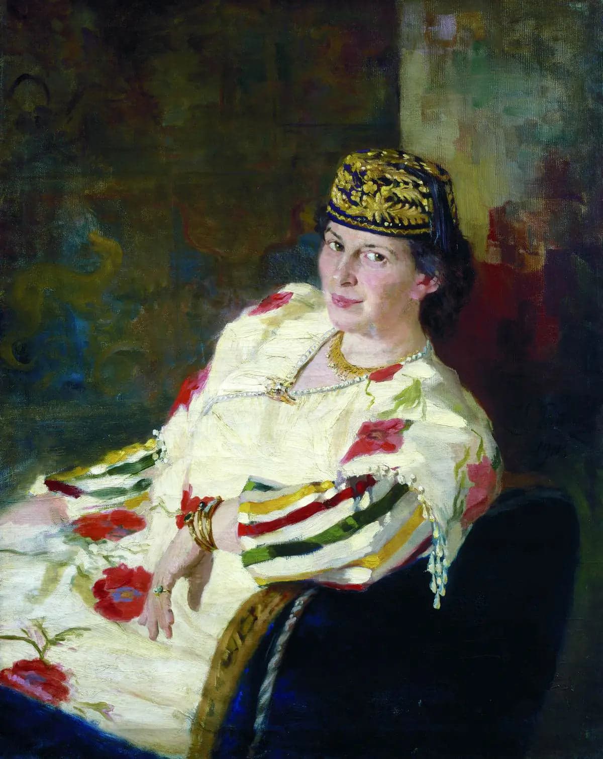 Portrait of the patroness and Countess Mara Konstantinovna Oliv