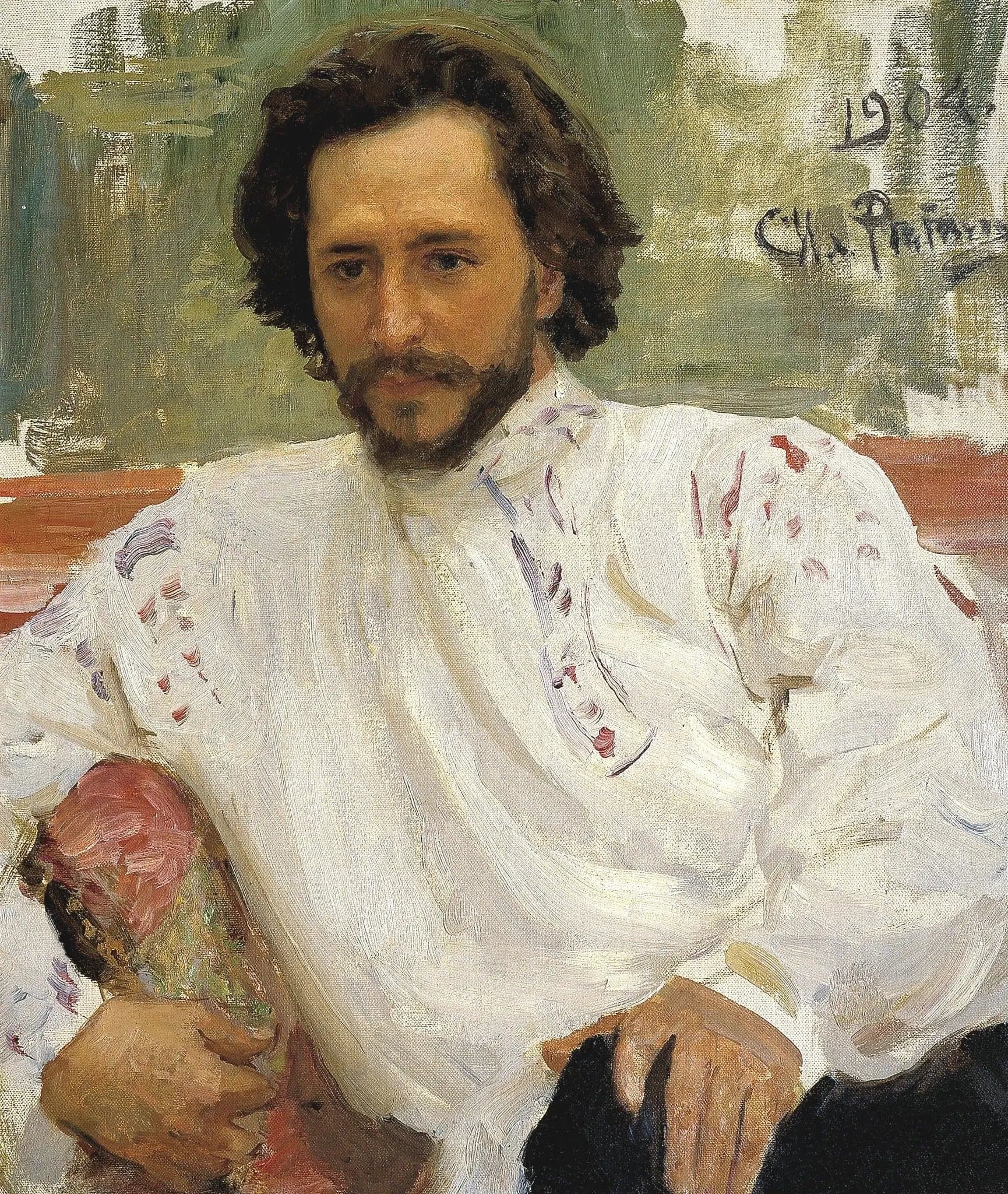 Portrait of the writer Léonid Nikolaïevitch Andreïev.