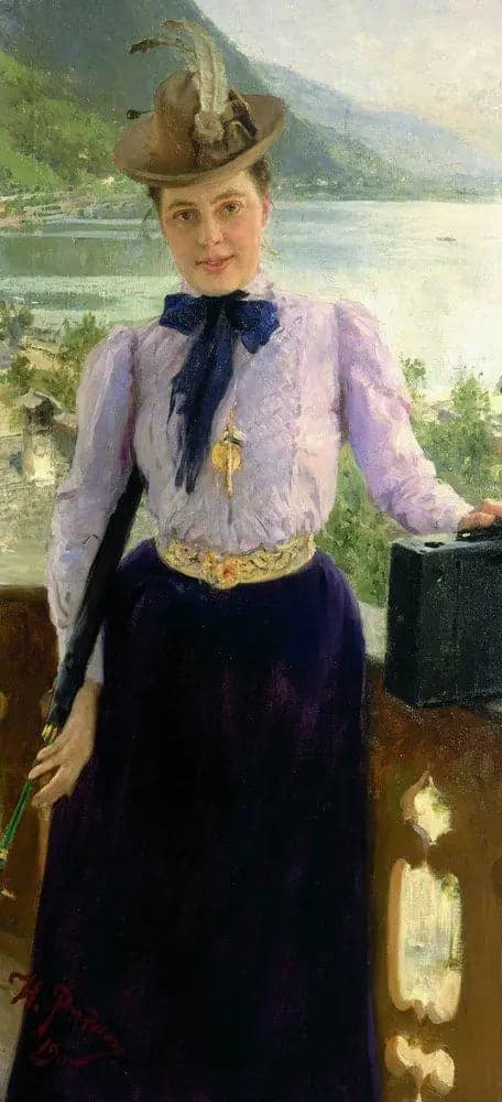 Portrait of the writer Natalia Borisovna Nordman-Severova