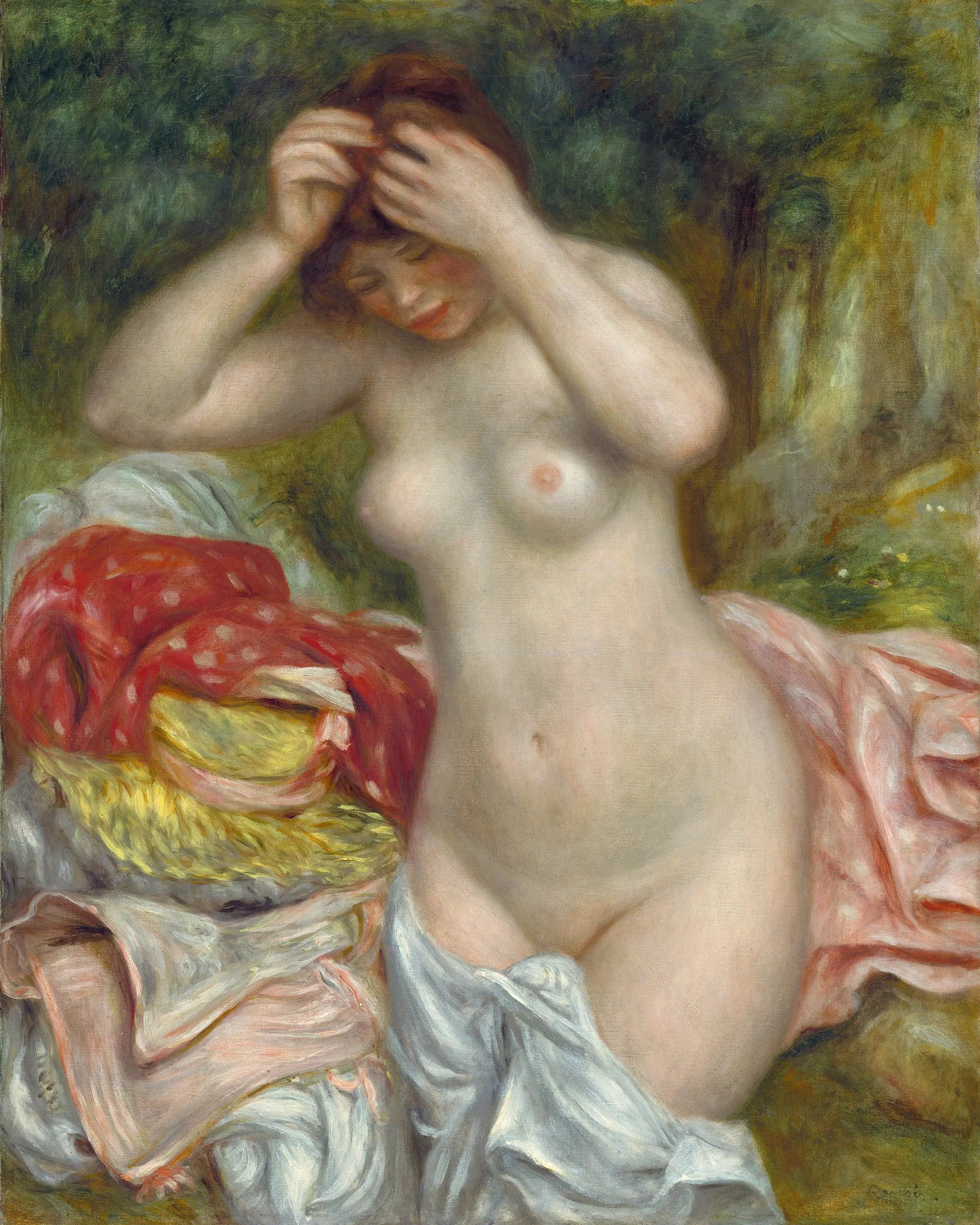 Bather Arranging Her Hair - Pierre