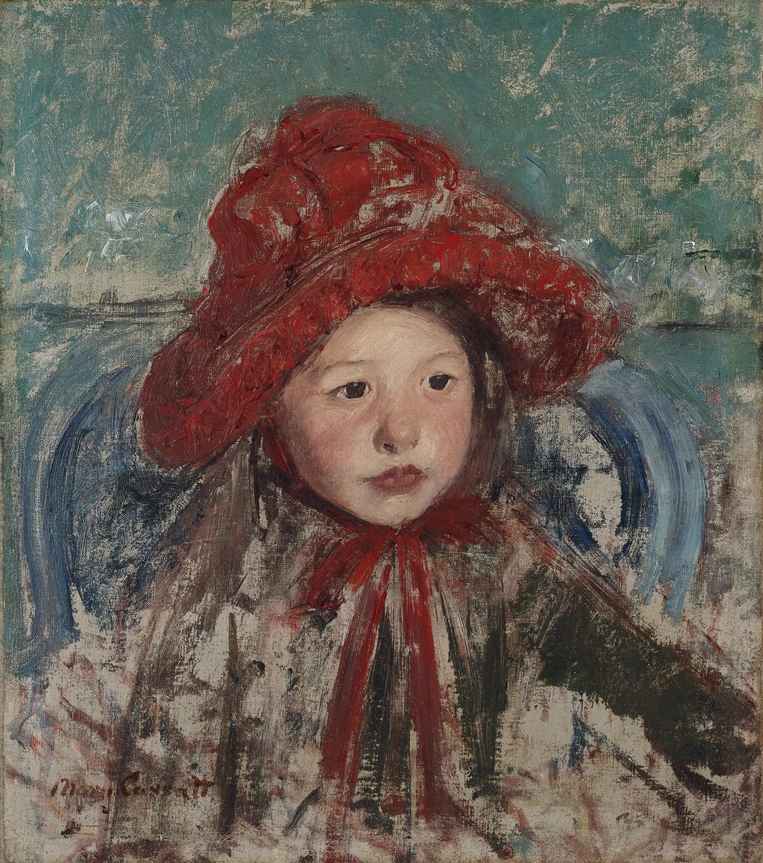 Little Girl with the Big Red Hat