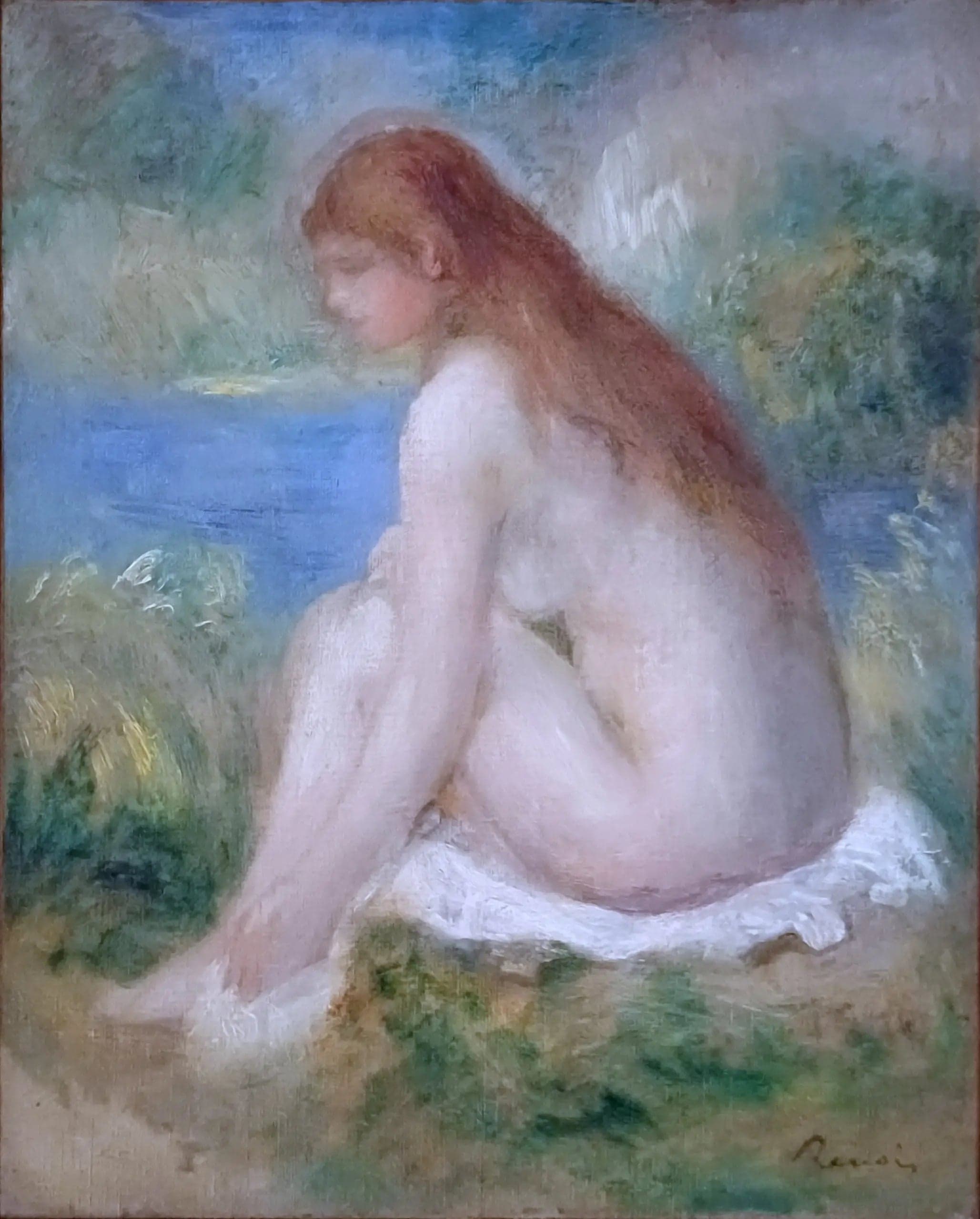 Nude Woman Sitting - Pierre