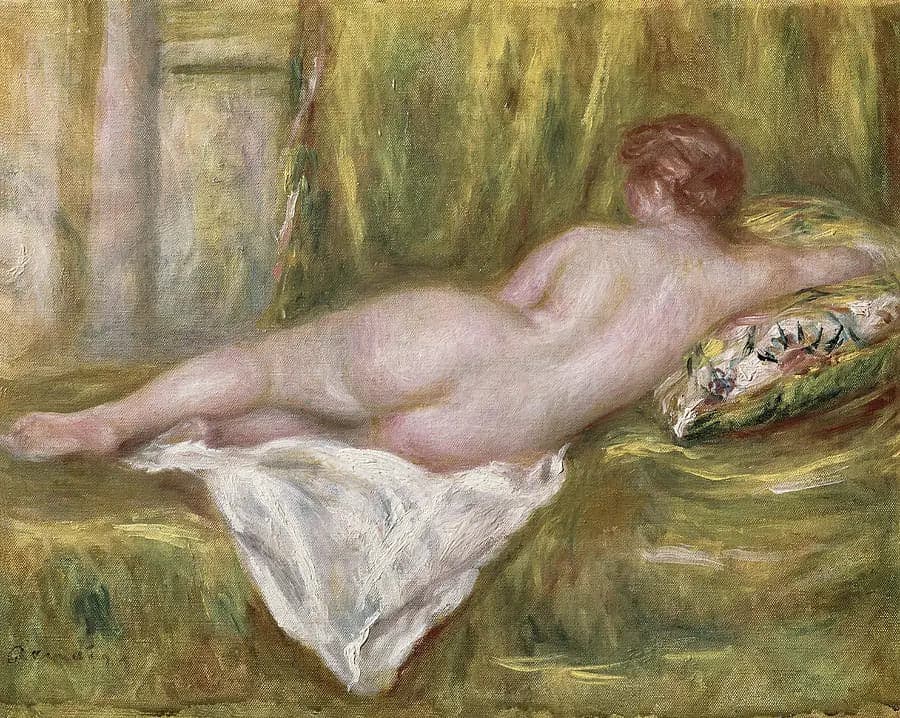 Reclining Nude, Seen from the Back - Pierre