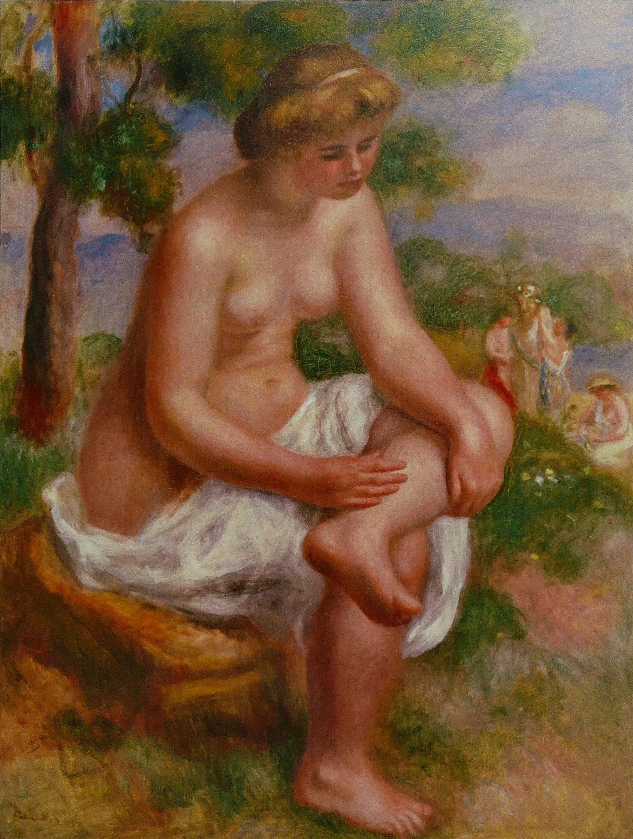 Seated bather in a landscape, known as Eurydice - Pierre