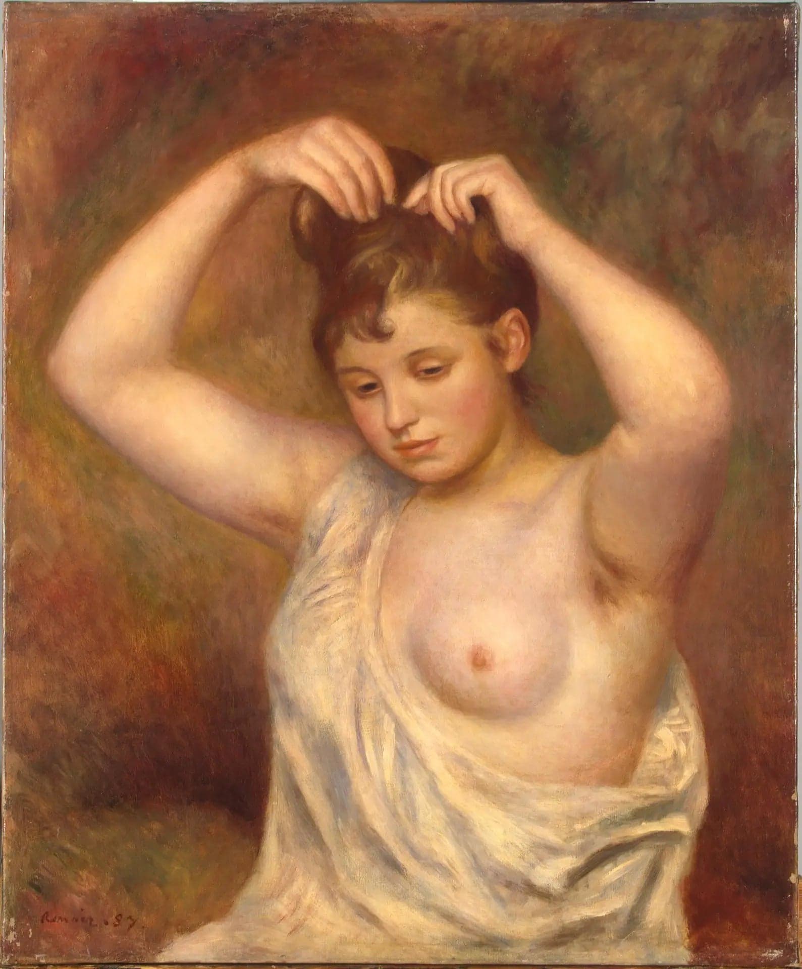 Woman Combing Her Hair - Pierre