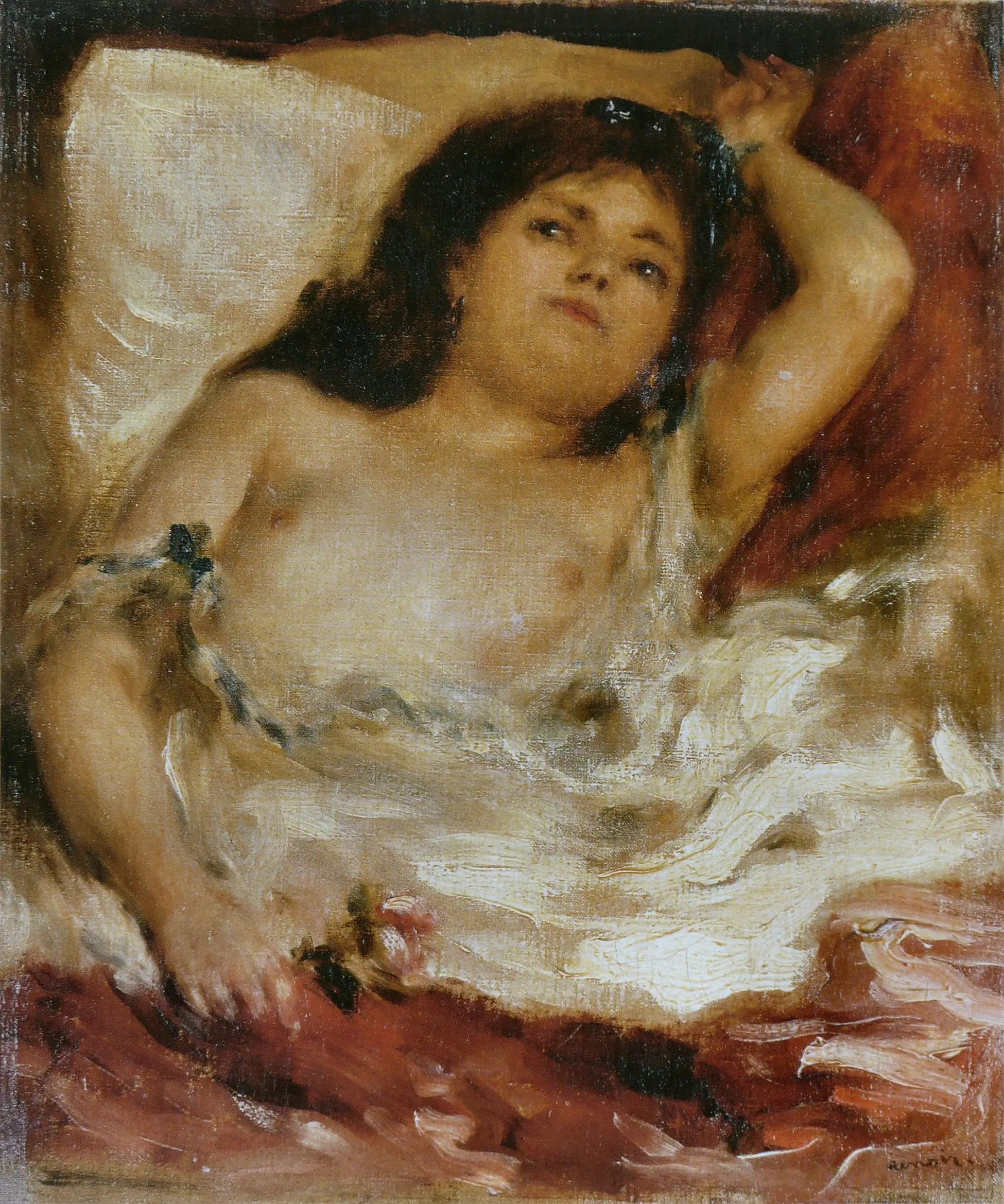 Woman Half-Naked Lying Down: The Rose - Pierre