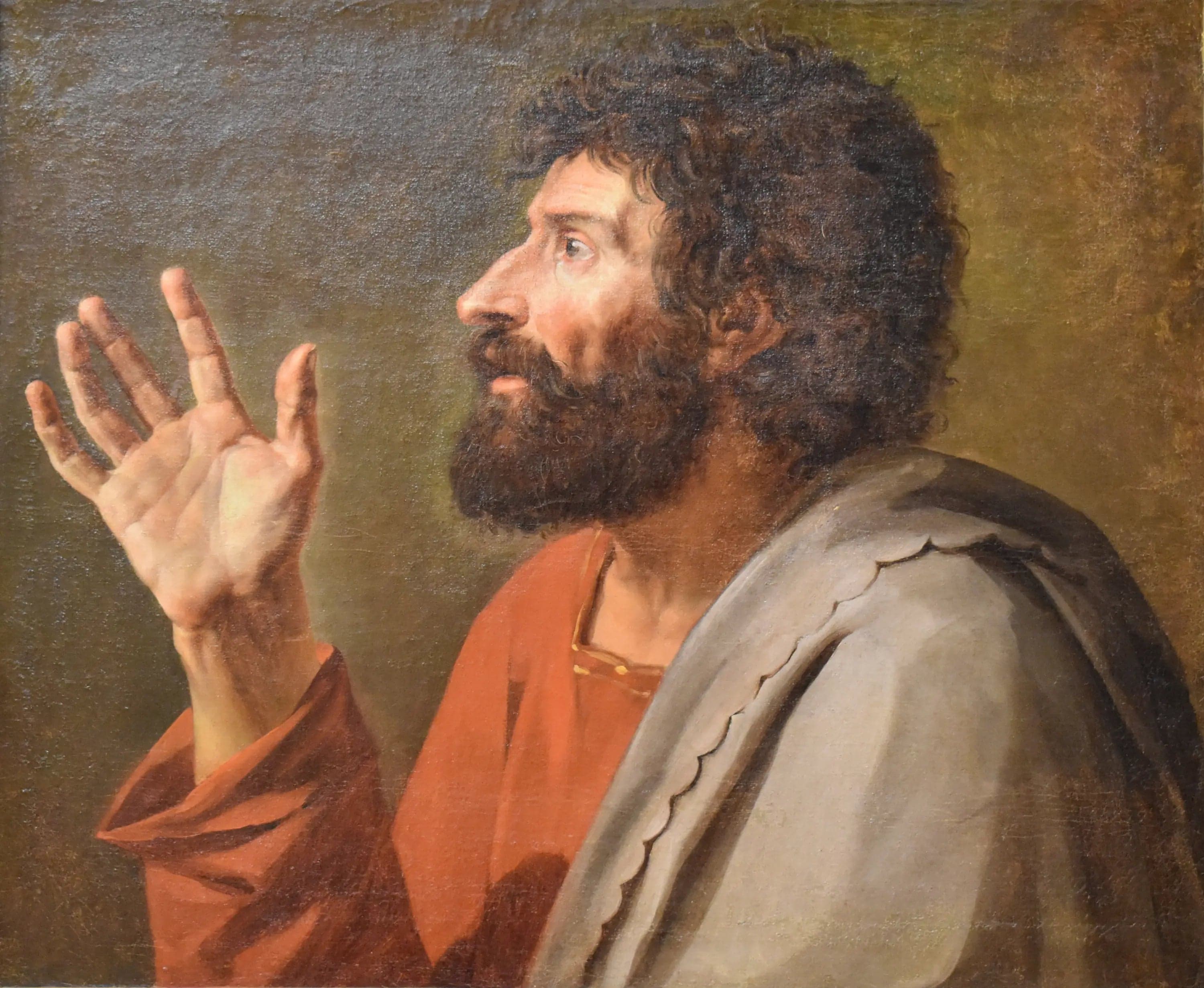 First idea for the old Horace from "Oath of the Horatii" - Jacques