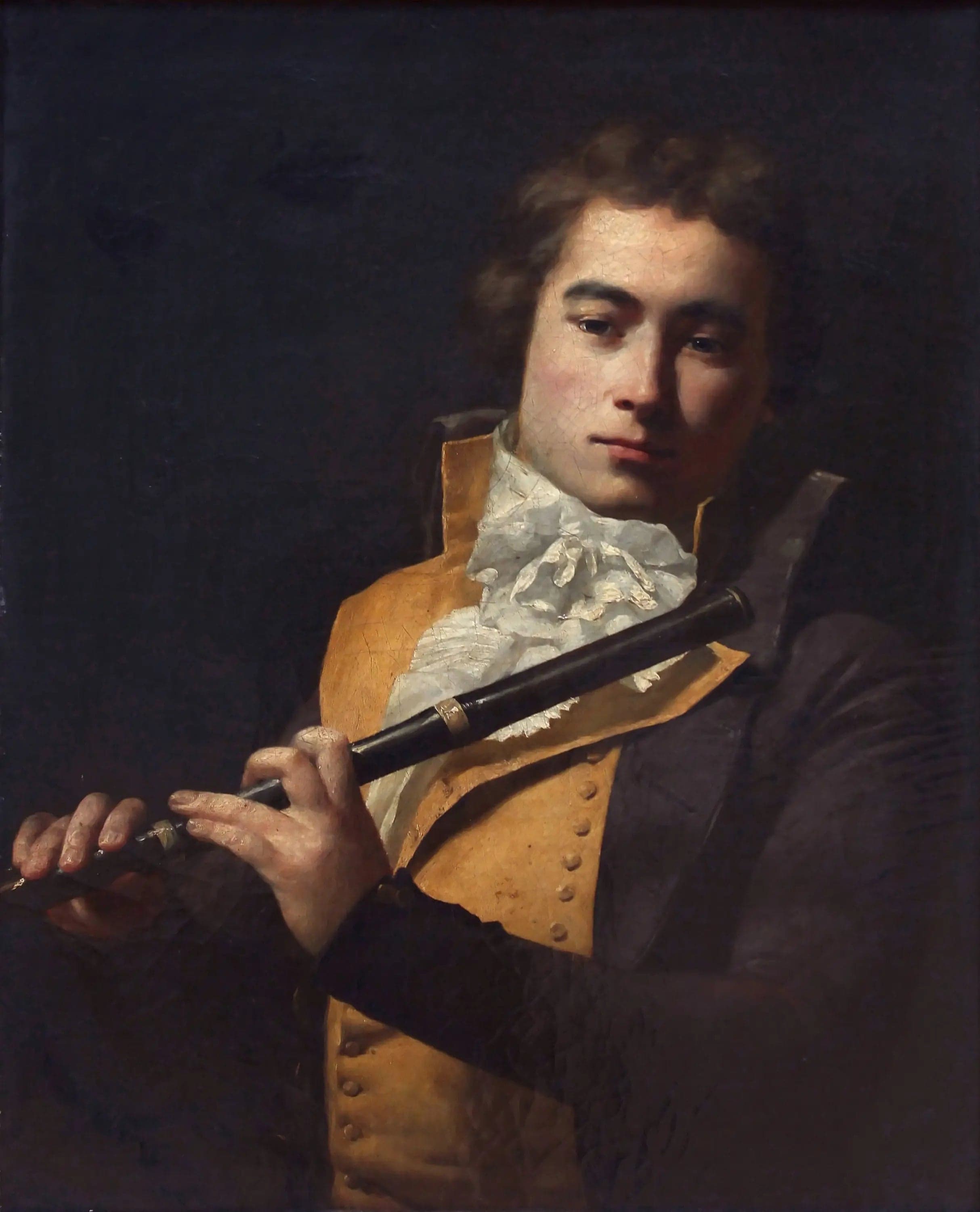 Portrait of the Flutist François Devienne - Jacques