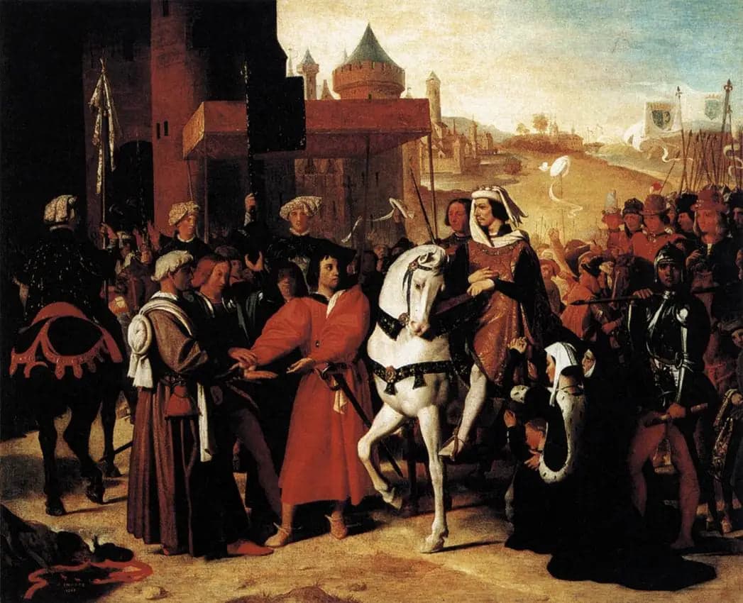Entry of the Dauphin into Paris, future Charles V - Jean-Auguste