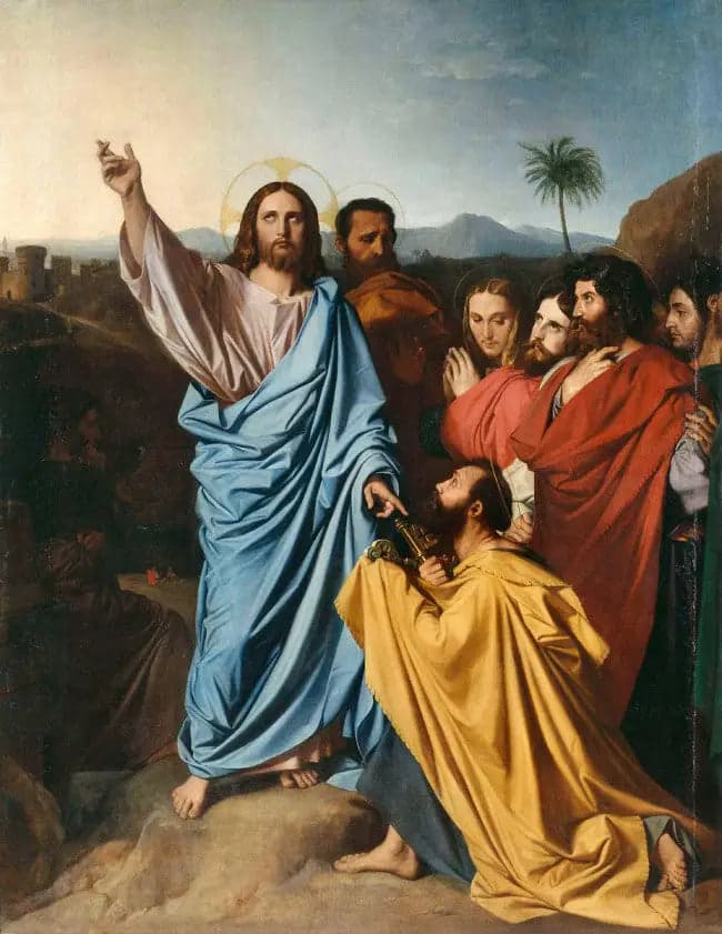 Jesus Giving the Keys of Paradise to Saint Peter - Jean-Auguste