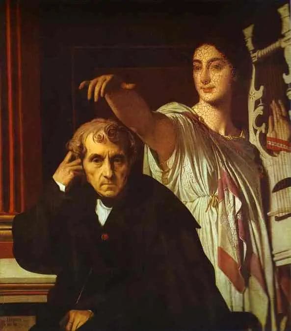 Luigi Cherubini and the Muse of Lyric Poetry - Jean-Auguste