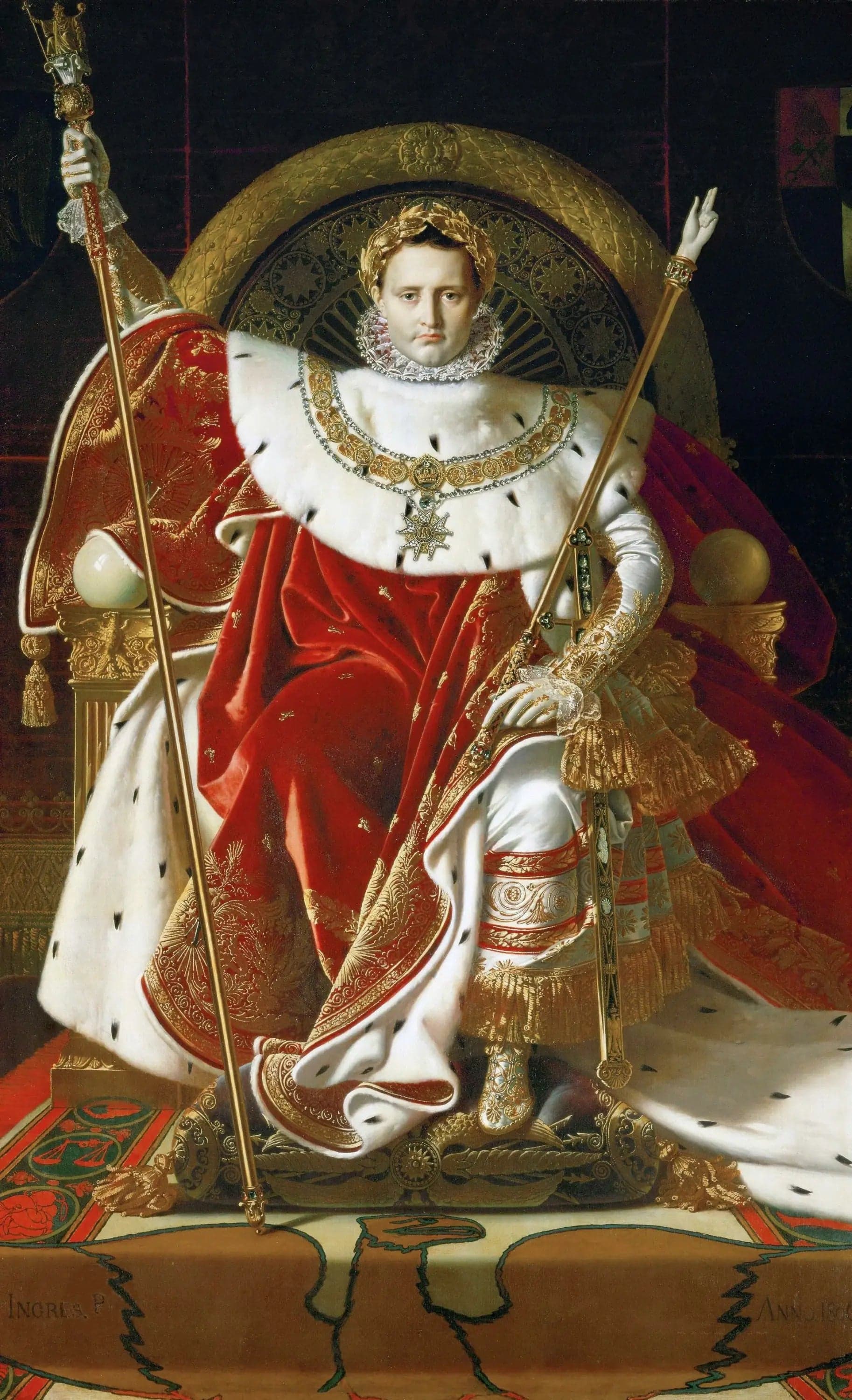 Napoleon I on the Imperial Throne - Jean-Auguste