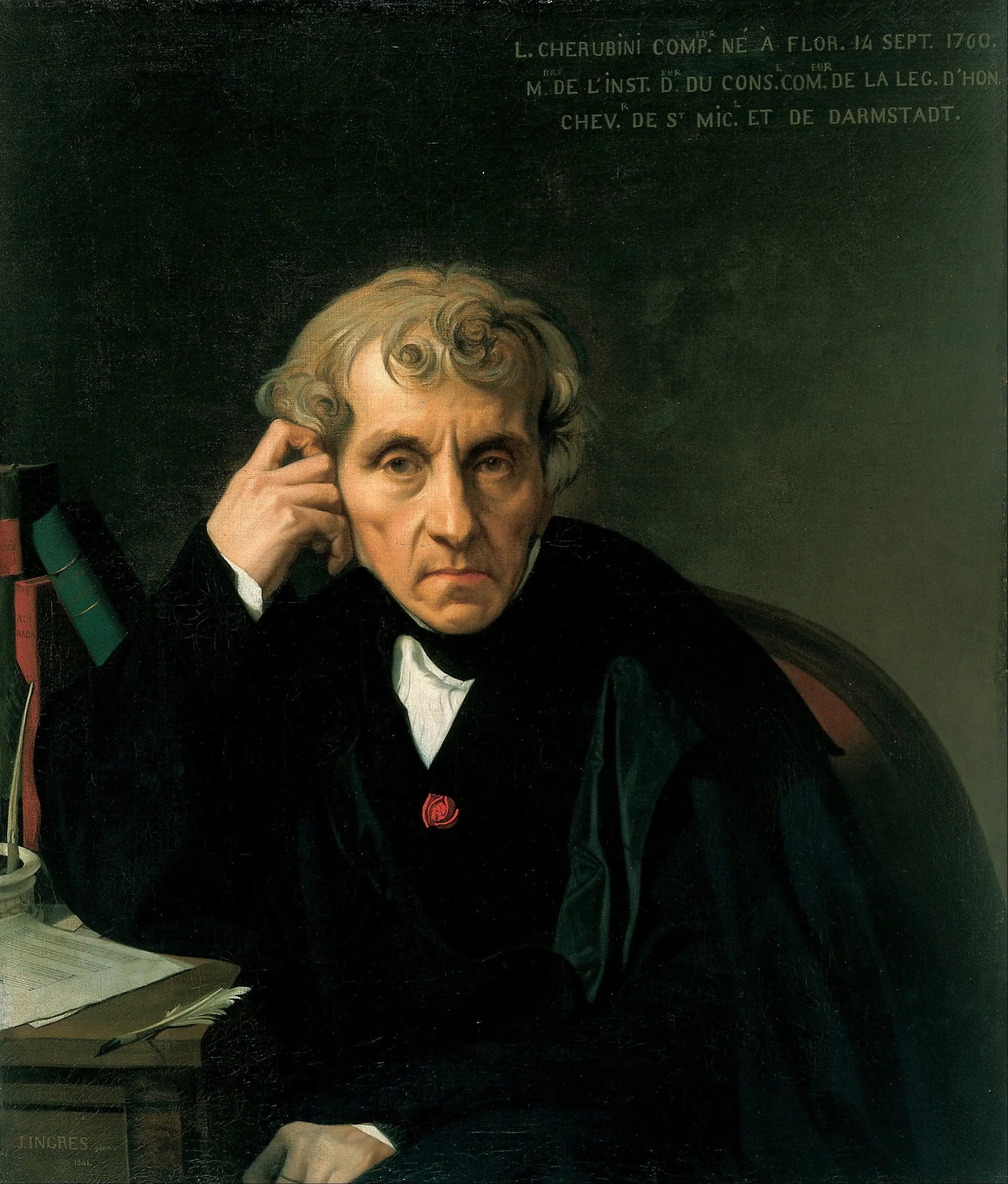 Portrait of Luigi Cherubini - Jean-Auguste