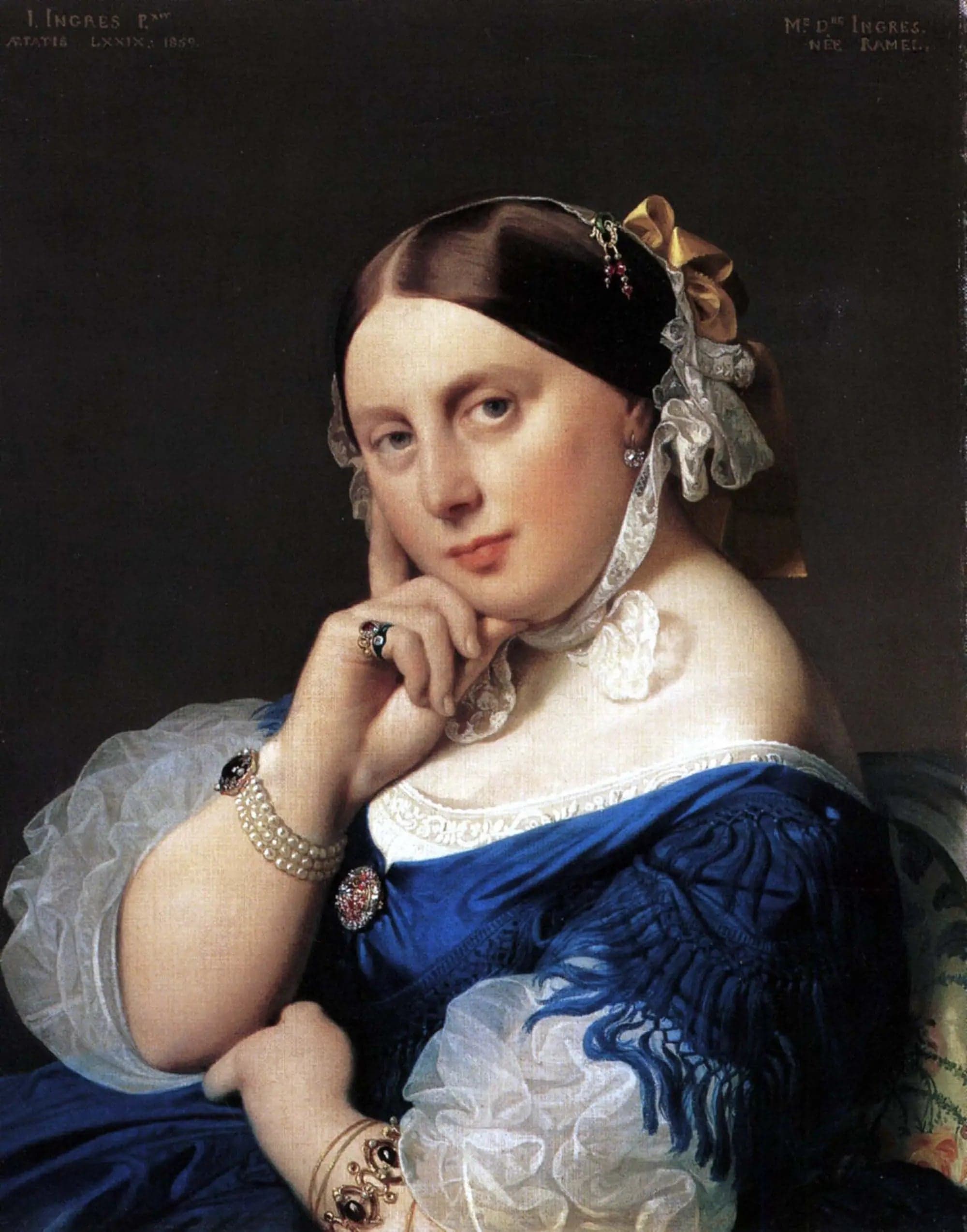 Portrait of Madame Ingres born Ramel - Jean-Auguste