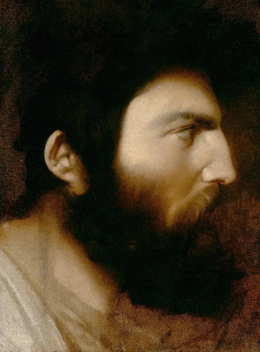 Profile of a Bearded Man - Jean-Auguste