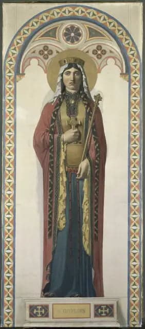 Saint Clotilde, wife of Clovis - Jean-Auguste