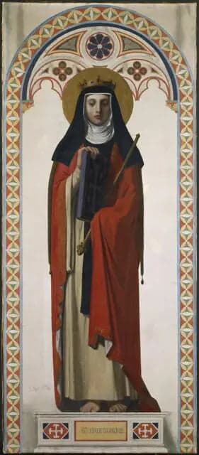 Saint Radegonde of Poitiers - Jean-Auguste