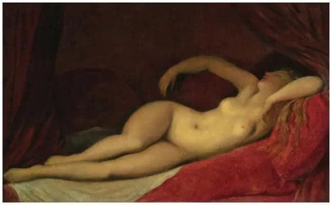 Sleeping Odalisque - Jean-Auguste