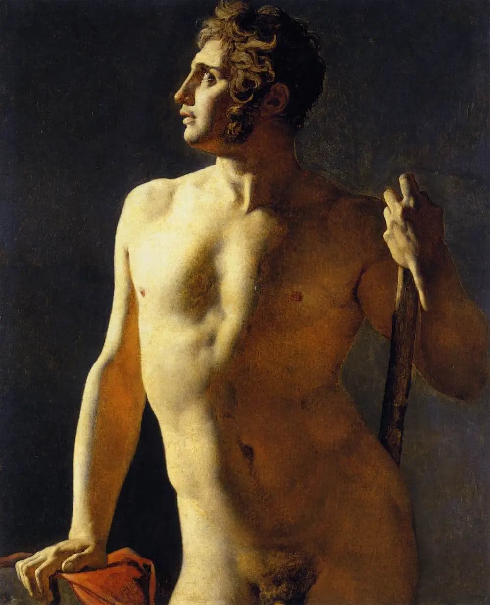 Torso or half-figure painted - Jean-Auguste