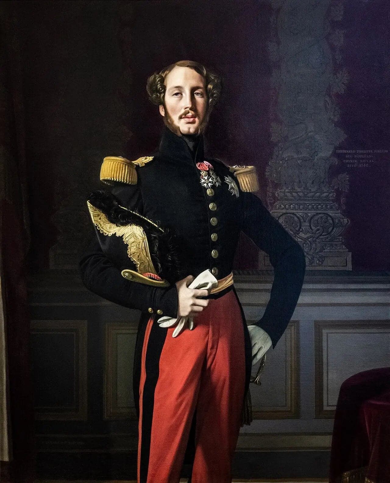 portrait of Ferdinand-Philippe, Duke of Orléans - Jean-Auguste
