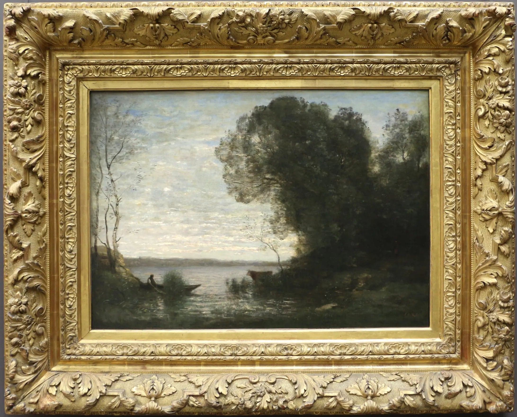 An Evening. Docked Boatman - Jean