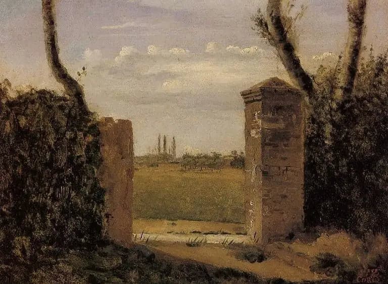 Bois-Guillaume, near Rouen, porte flanquée de deux piliers - Jean
