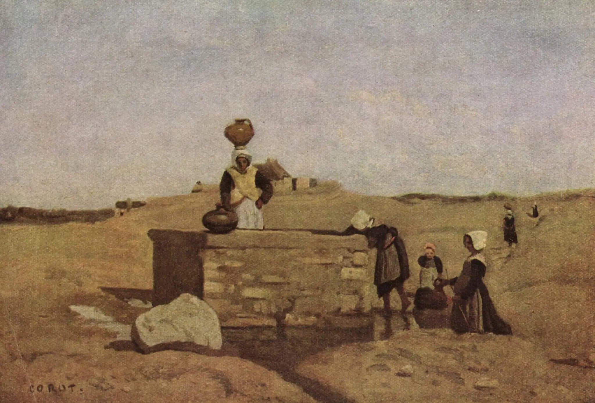 Breton Women at the Fountain - Jean