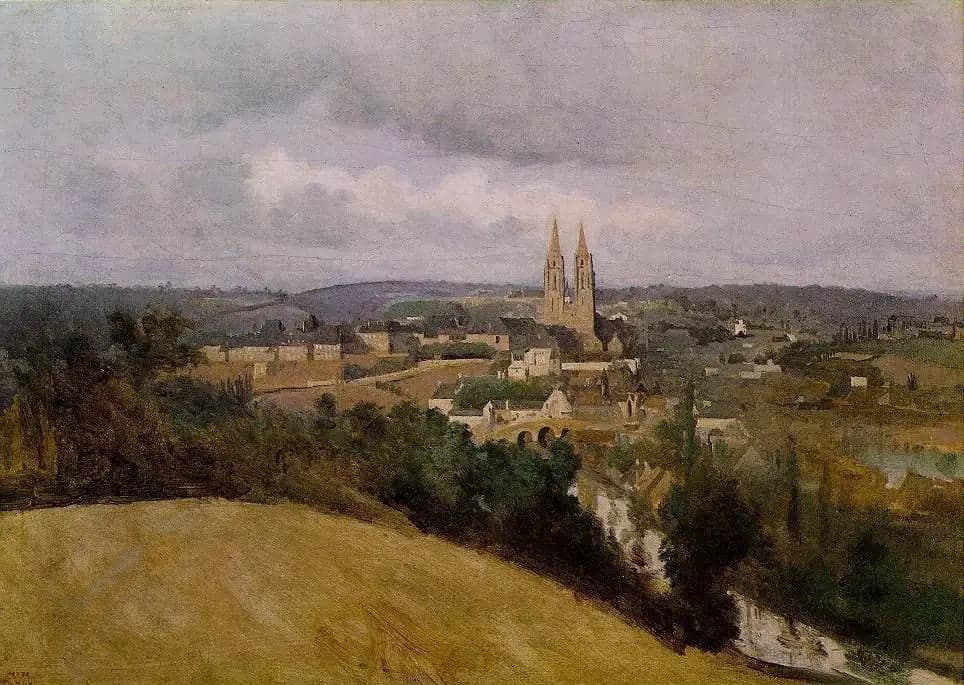 General view of the city of Saint-Lô - Jean