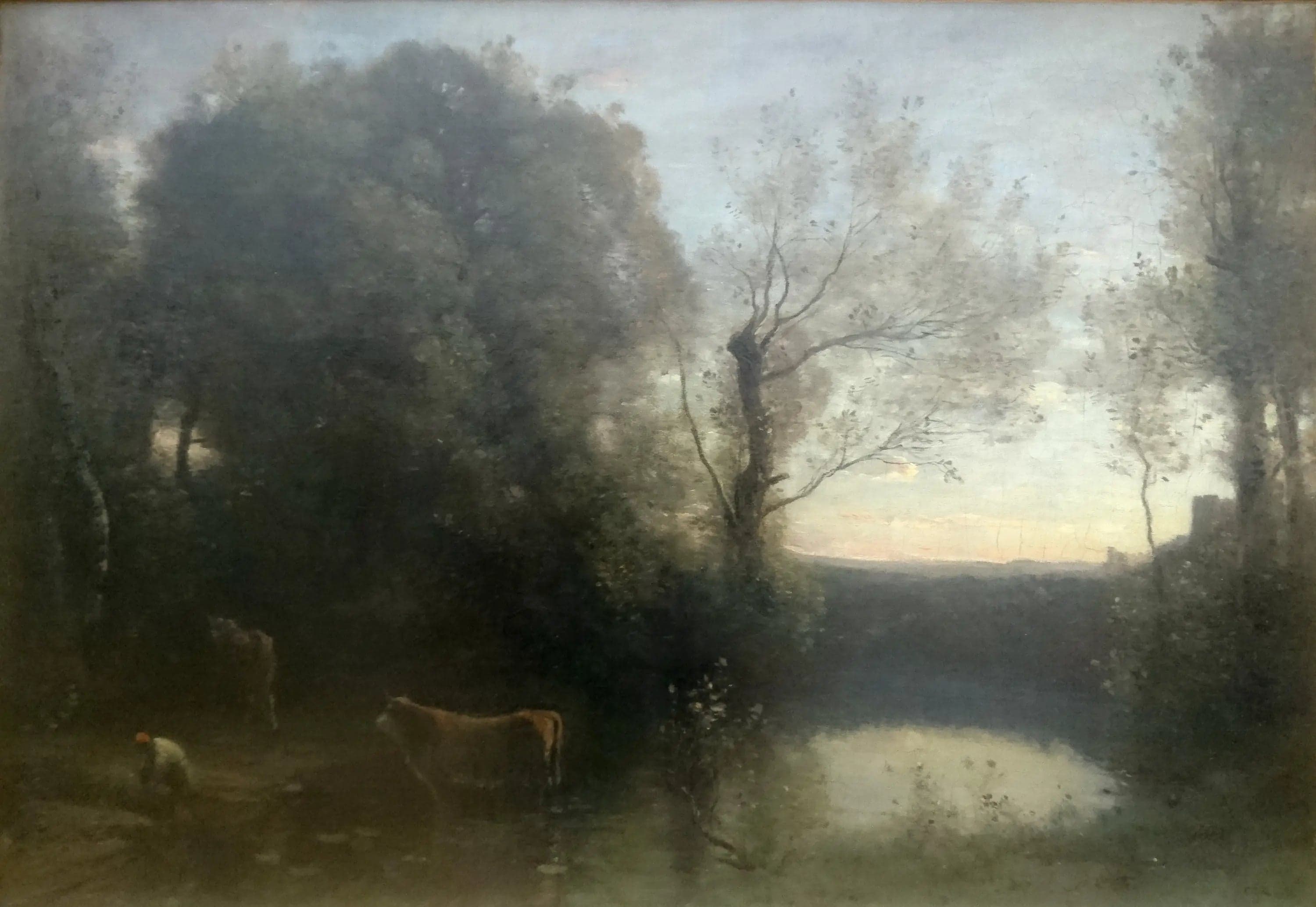 Landscape, sunset - Jean