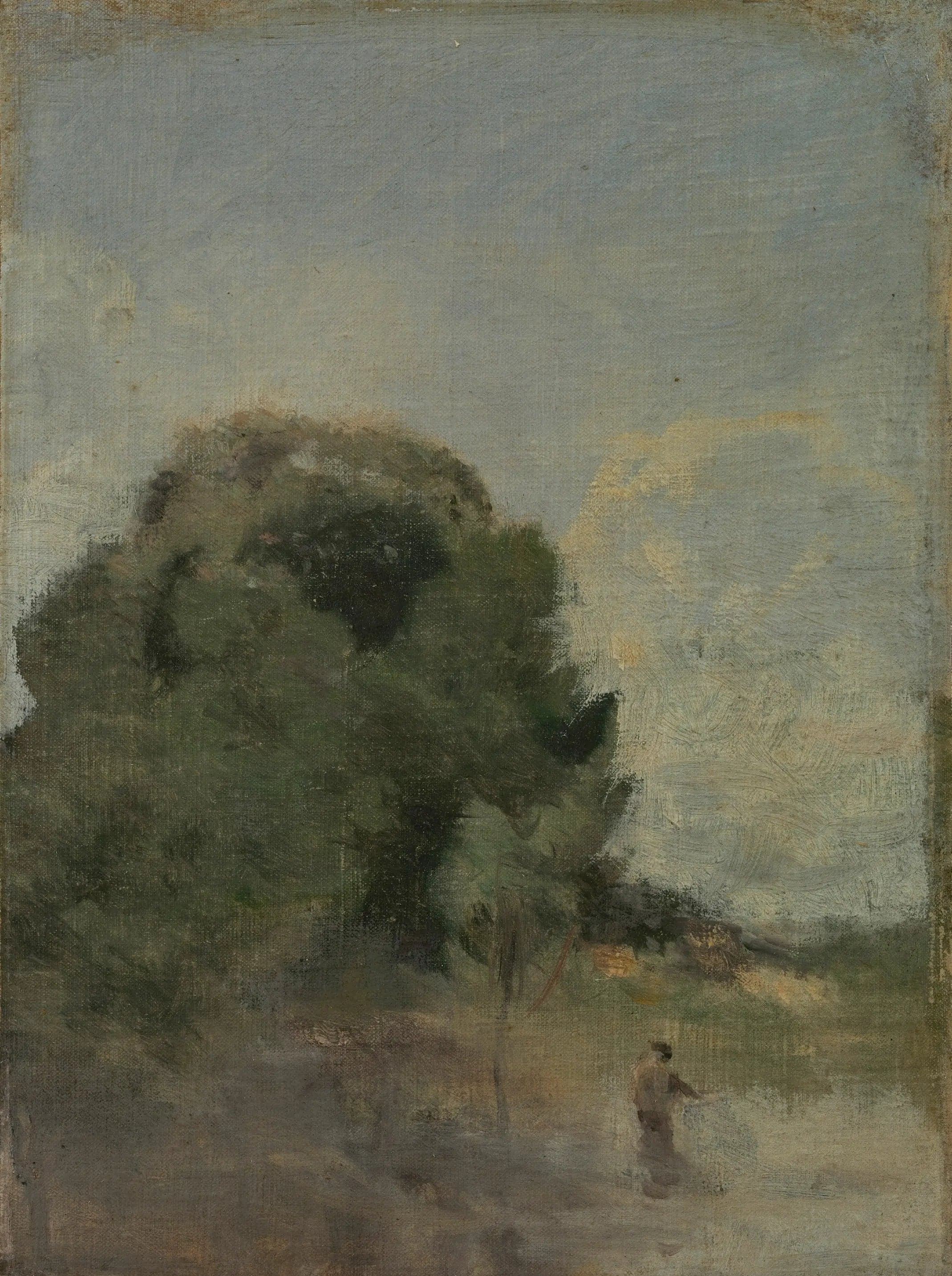 Landscape with Fisherman - Jean