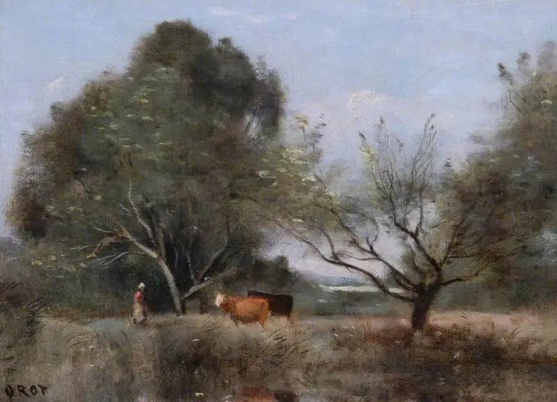 Landscape with Livestock - Jean