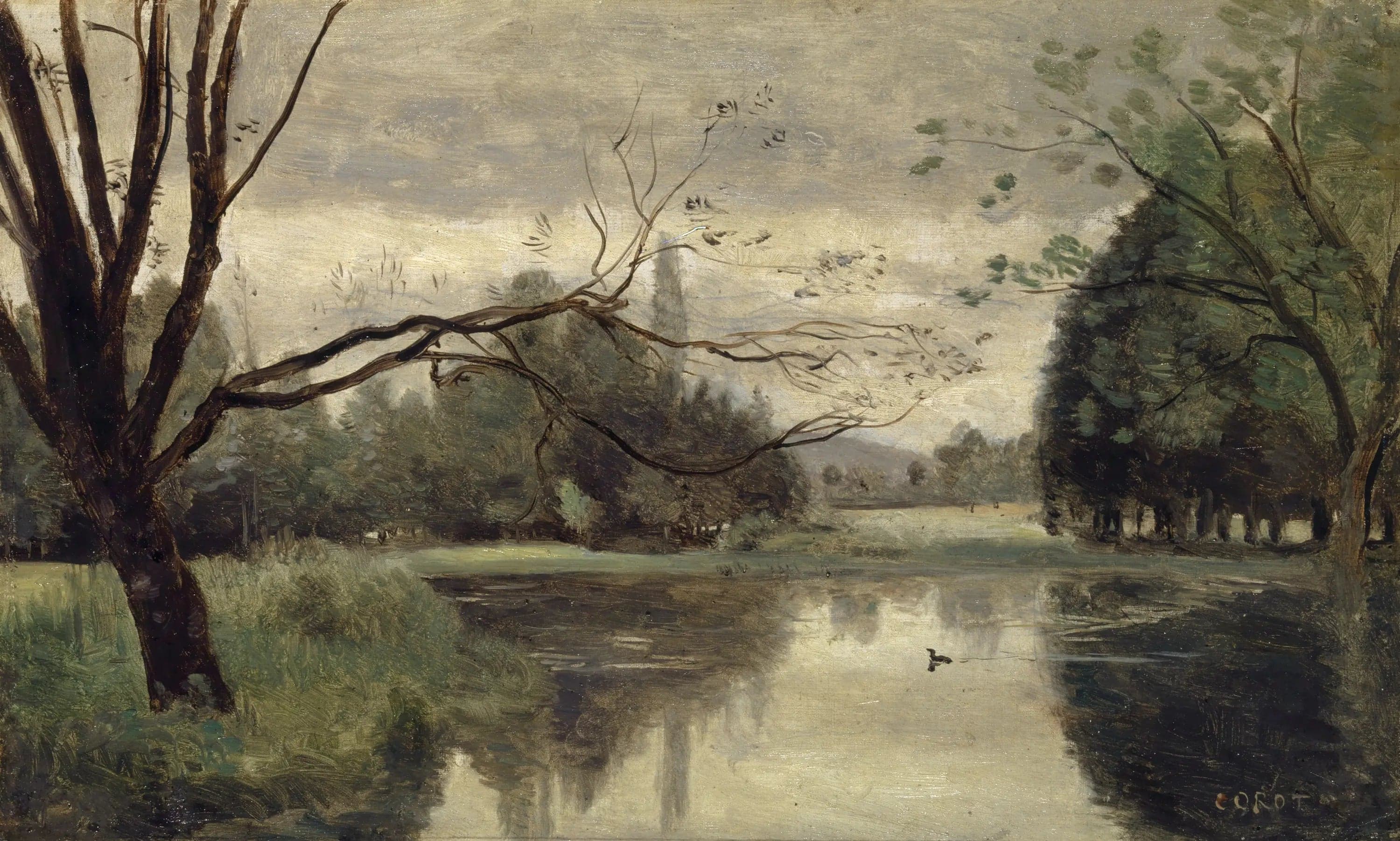 Mortefontaine. The Duck Pond - Jean
