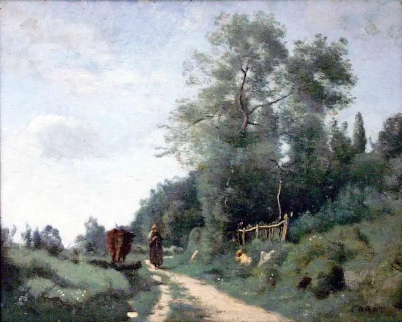 Mortefontaine. The Path to the Small Fence - Jean