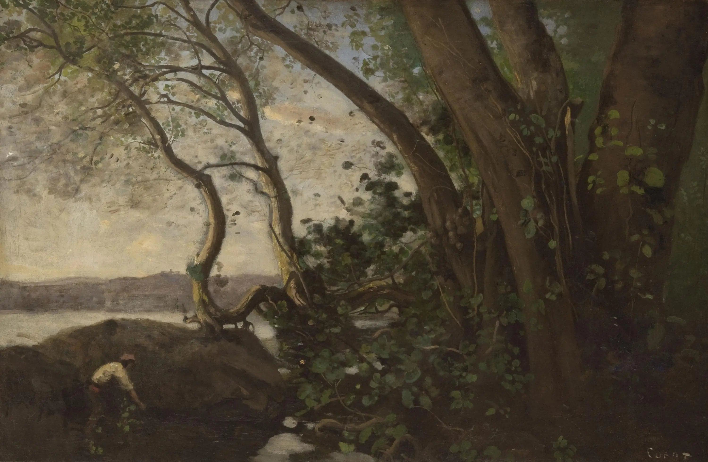 Nemi, the shores of the lake - Jean