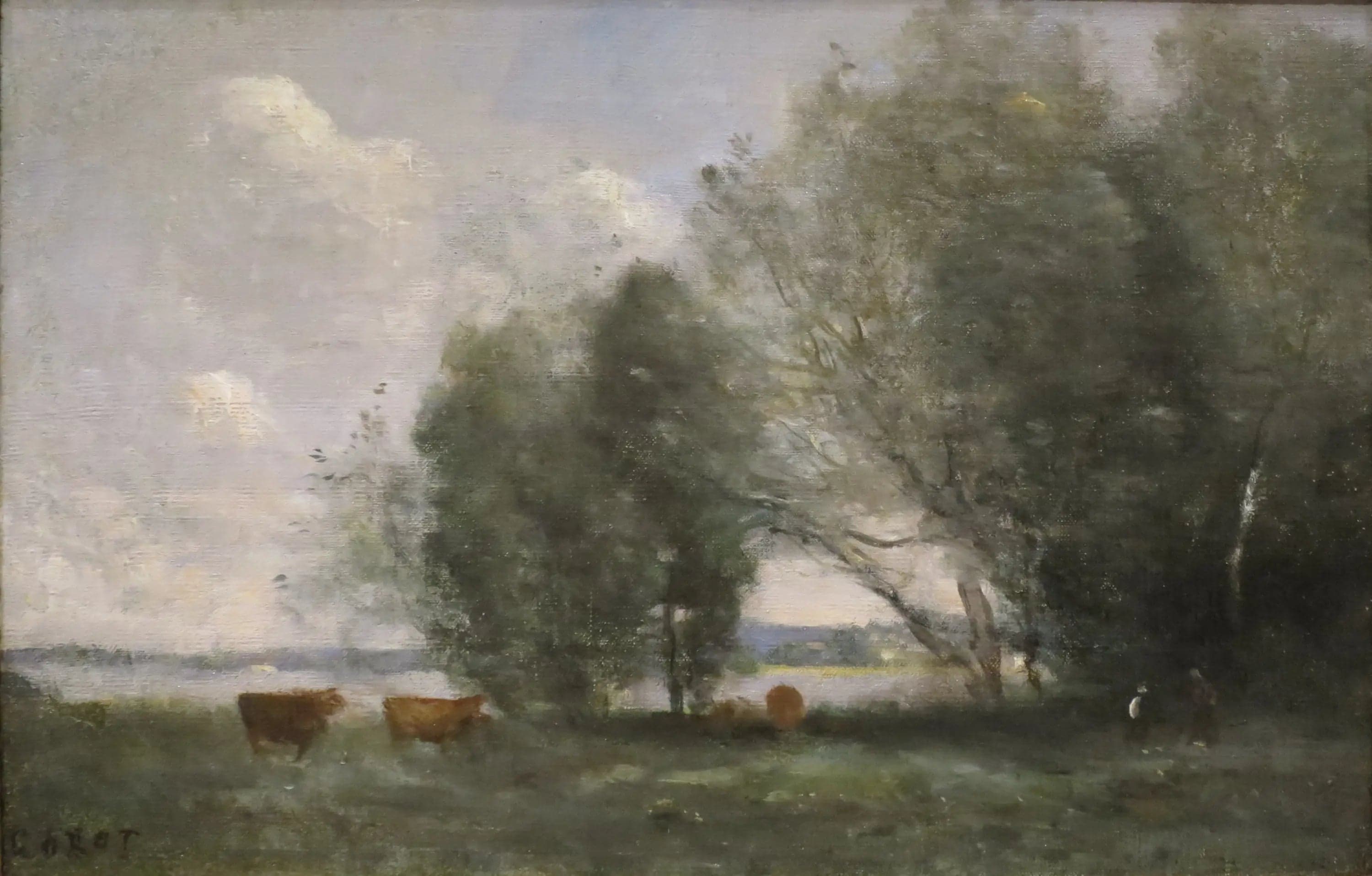 Pasture by the Water's Edge - Jean