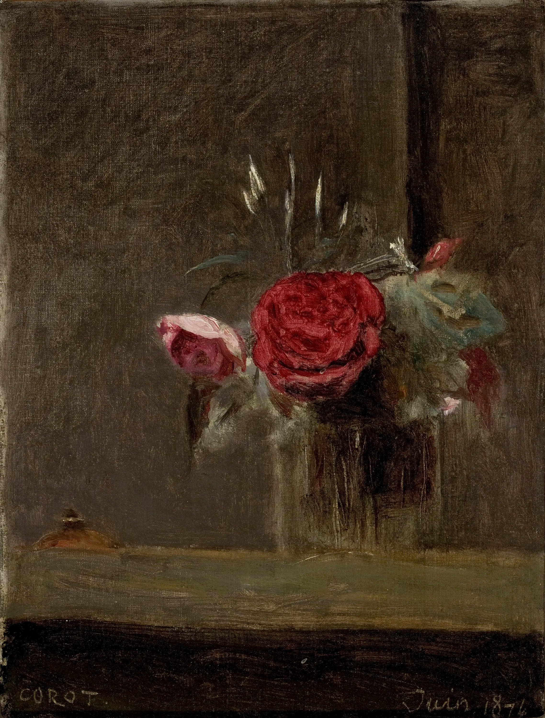 Roses in a Glass - Jean