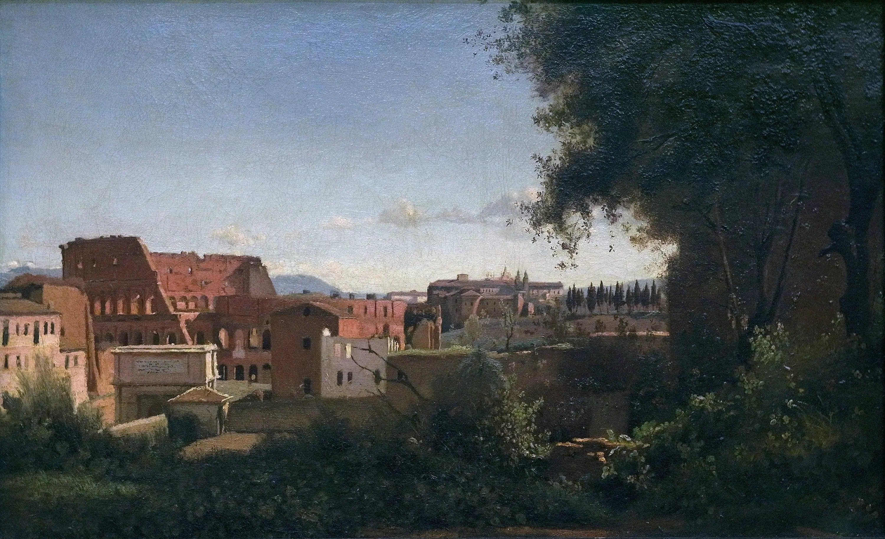 The Colosseum seen from the Farnese Gardens - Jean