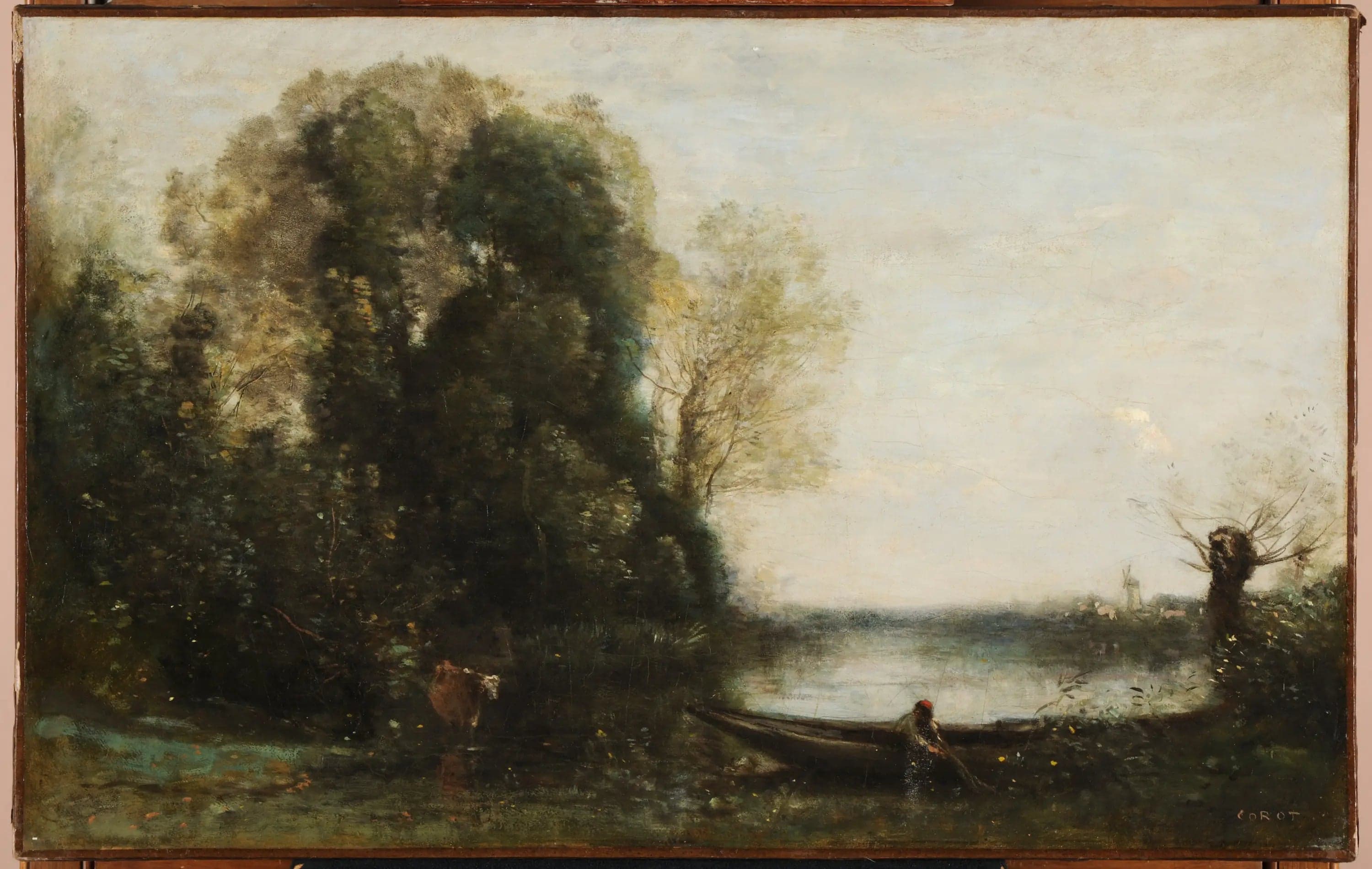 The Fisherman in a Boat at the Shore - Jean