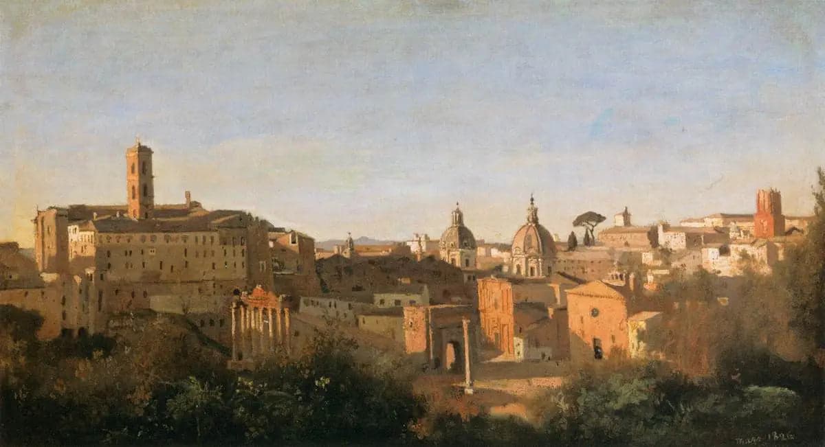 The Forum seen from the Farnese Gardens - Jean