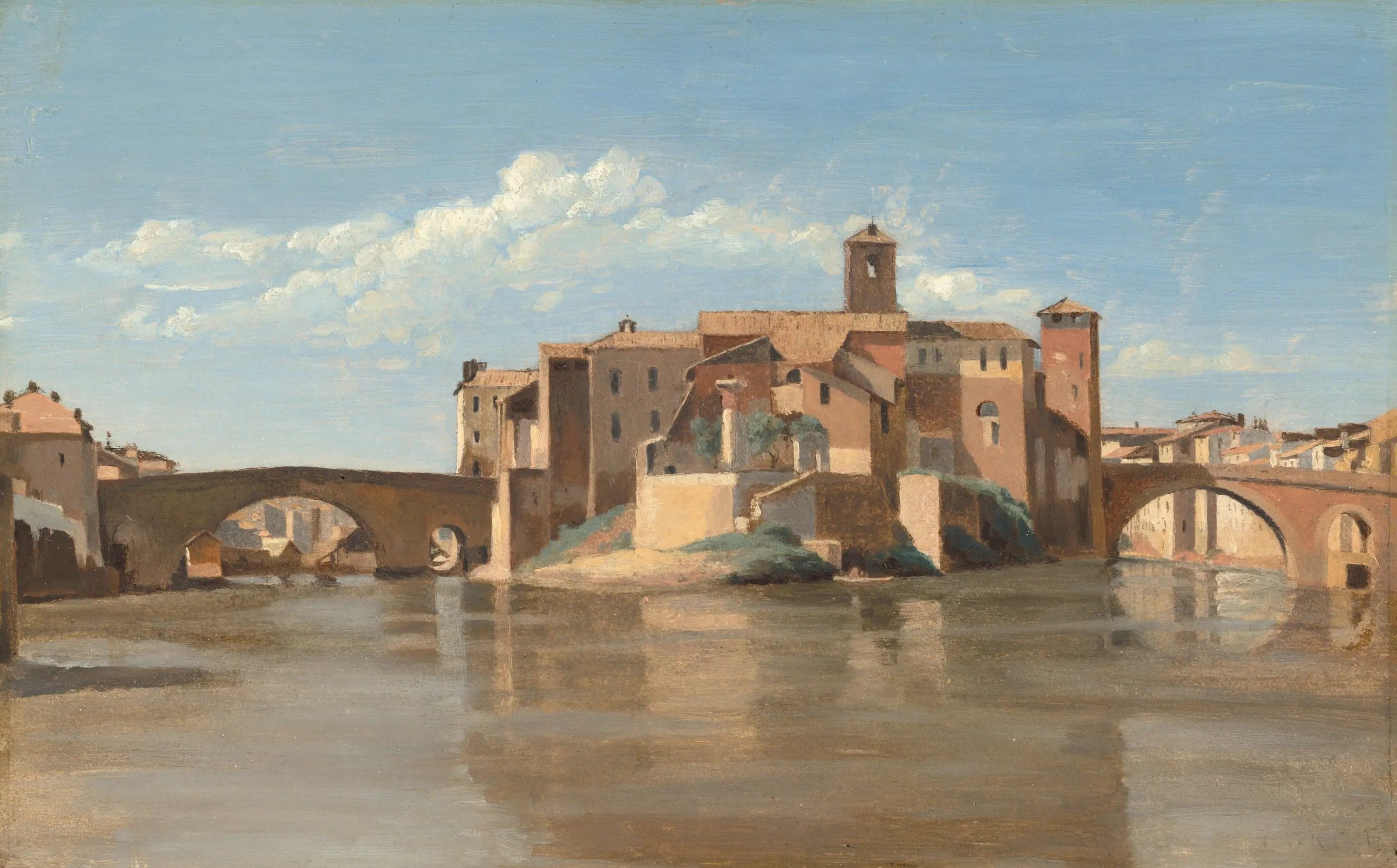 The Island and the San Bartolomeo Bridge, Rome - Jean