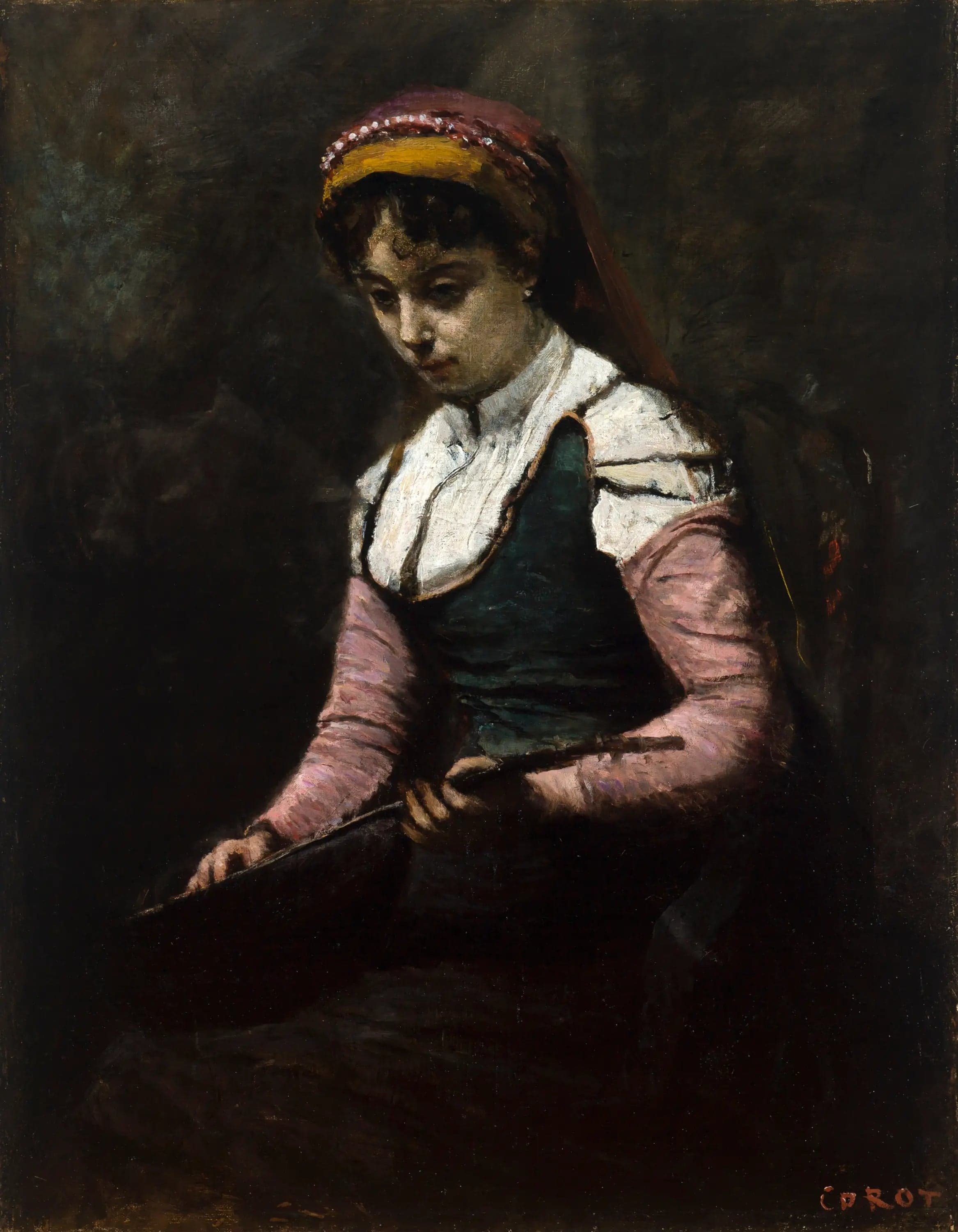 Woman with a Mandolin - Jean
