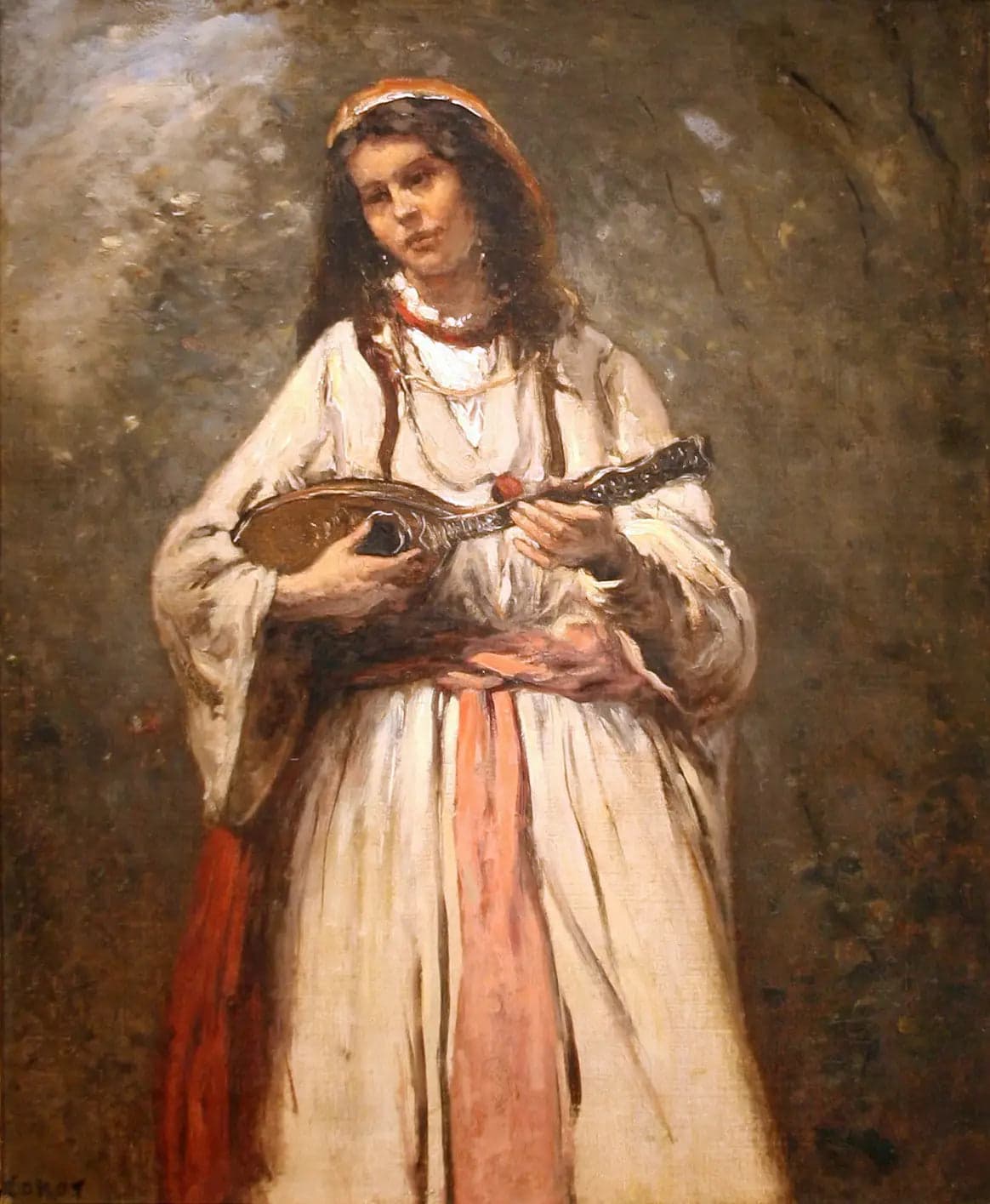 Young Bohemian with Mandolin - Jean