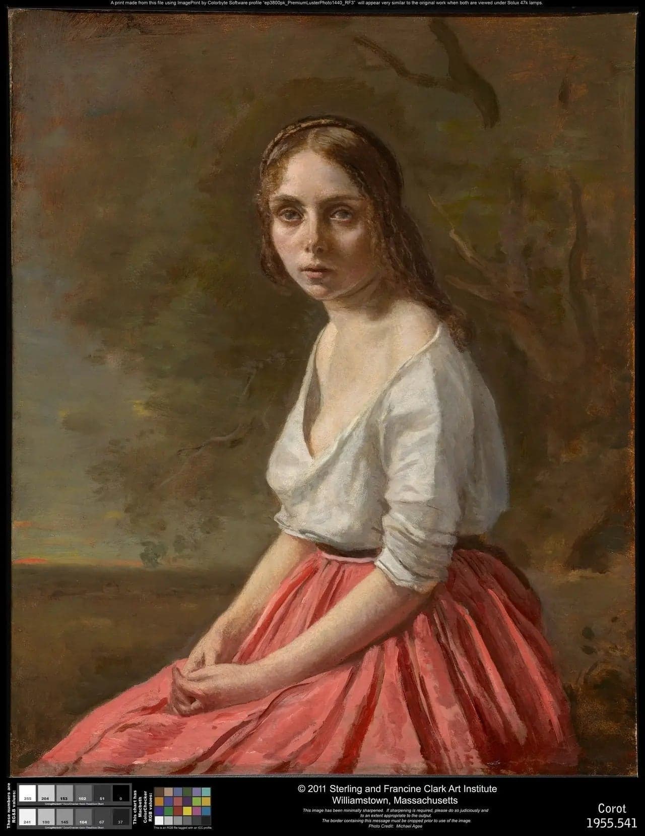 Young Girl in a Pink Skirt - Jean