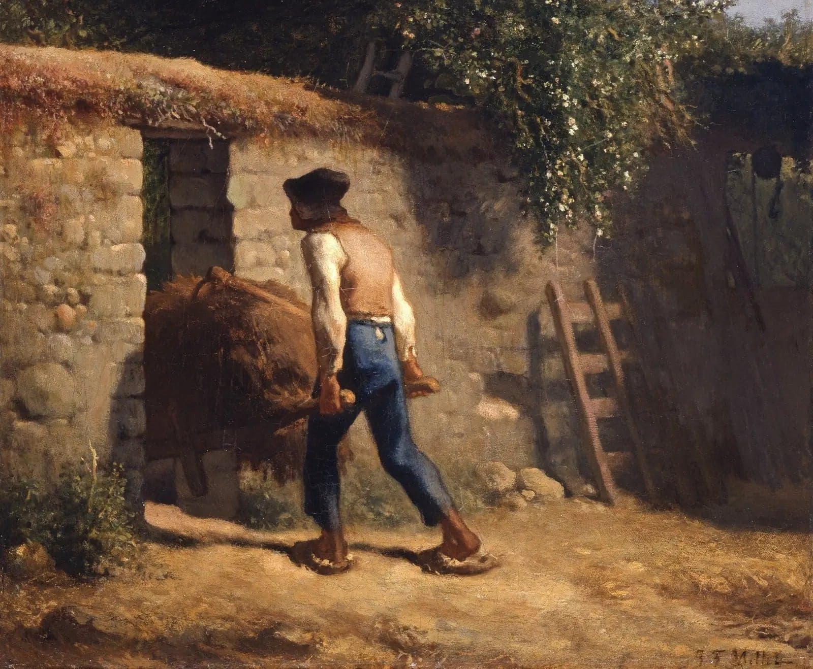 Peasant with a wheelbarrow - Jean
